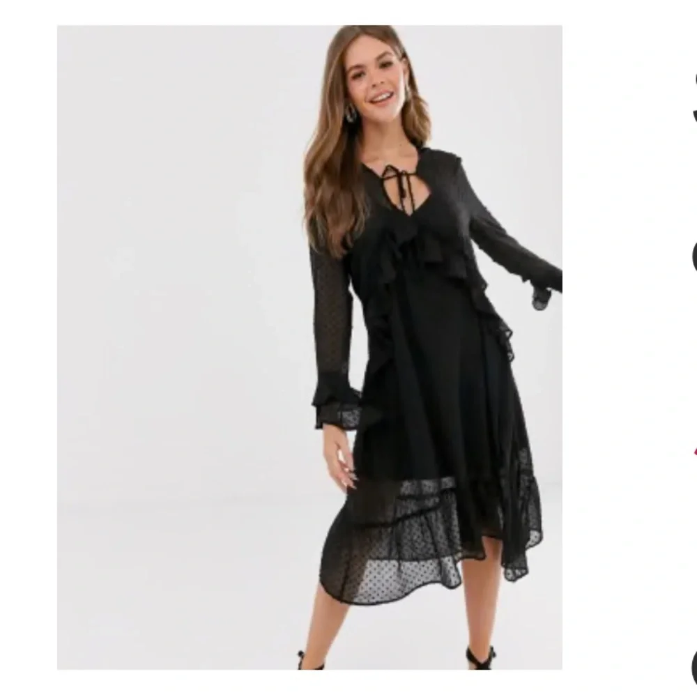 Black Ruffled Dress - Picture 5 of 5